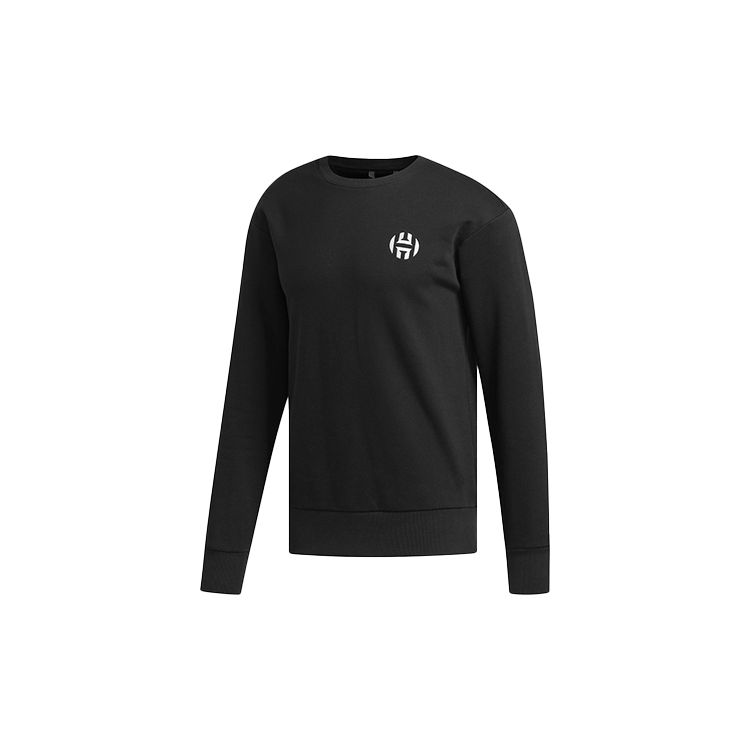 

Adidas Harden Fle Crew Баскетбольная повседневная толстовка Мужские топы черные EJ2143