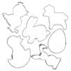 Steel Confectionery Cutter / Gingerbread Cookie Cutter Easter 6 Pcs.