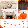 Velvet Pumpkin Garland Festive Pumpkin Vine Decoration for Halloween Thanksgiving Fall Seasonal Party Home Decor Indoor Outdoor Use