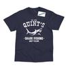 Quints Shark Fishing Inspired by Jaws Movie Printed T-Shirt - 2 Colours