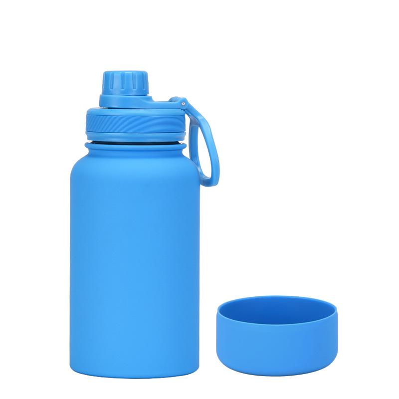 650Ml Stainless Steel Thermos Cup Non-Slip Outdoor Portable Water Cup Simple Wide Mouth Sports Kettle