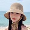 Women's Summer Daily 3-Color Beach Straw Bucket Hat