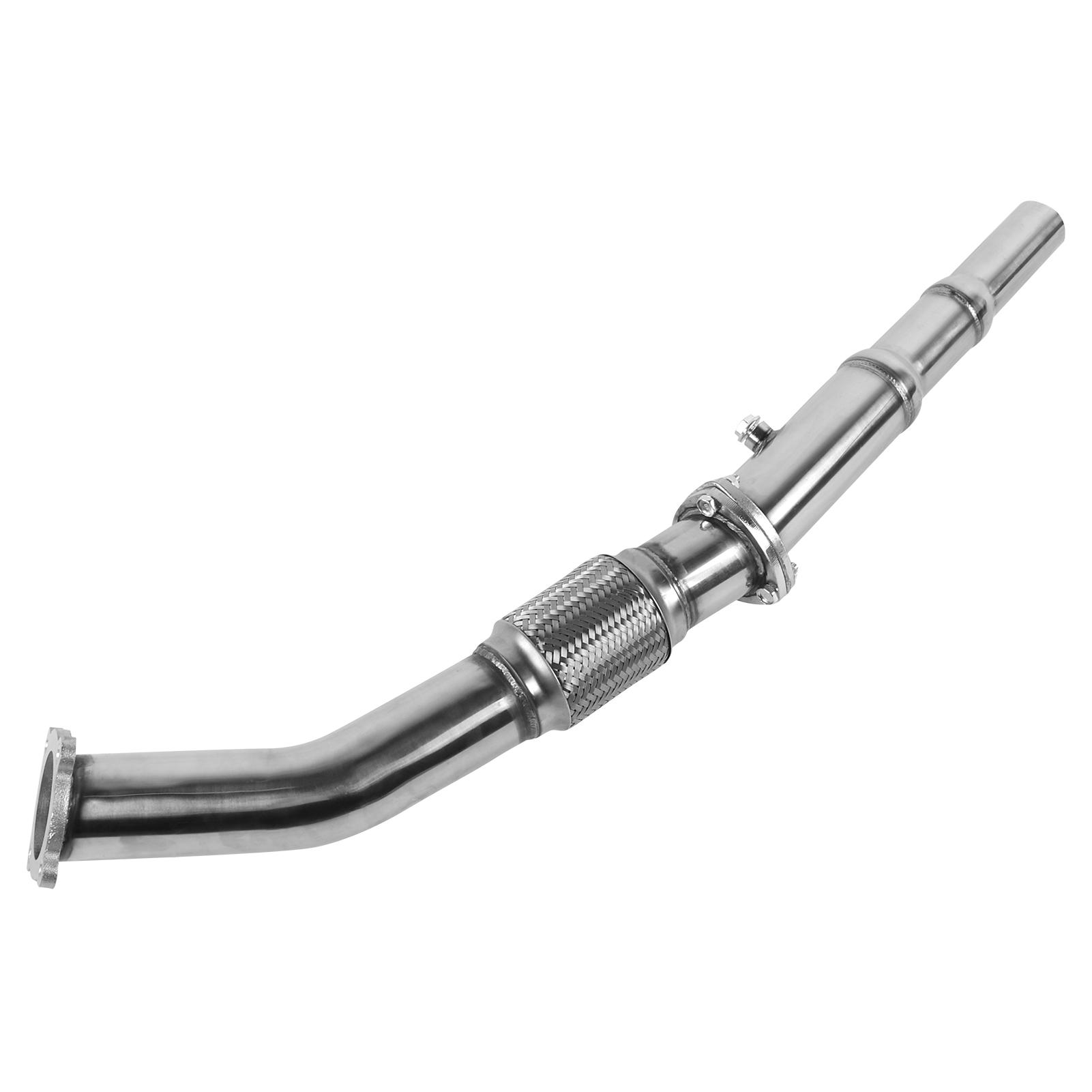 Hoge Prestaties Roestvrij Staal Downpipe Uitlaat Modificatie Deel voor Mk1 1998 2007 en Mk4 1 2005 Voorste Positionering Gepolijst