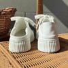 One Pair of Shoes for Two Uses Thick Bottom Heightened Easy Wear Shoes Women's Spring New Canvas Shoes Ins Trendy Lazy Biscuit Shape Shoes