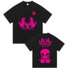 French New Rap Jul Tour Album 2026 TShirts Man Woman Pop Music Fashion Short Sleeve T Shirt Vintage High Quality Cotton Tshirt
