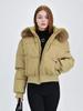 Down Cotton-padded Clothes, Short Cotton-padded Clothes, Winter New Sister Thickened Foreign Gas Cotton-padded Jacket, Korean Version of Big Fur Colla