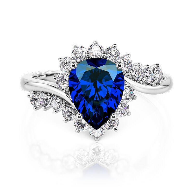 

Viya Jewelry Ladies Engagement Ring Blue Zircon no. 10