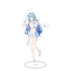 Swimsuit Party Time Hololive Vtuber Anime Figures Cosplay Acrylic Stands 15cm Model Mococo Kobo Ayame Desk Decor Standing Sign G
