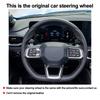 DIY Hand Sewing Car Steering Wheel Cover for Ford Mustang 2026 2026 2026 Microfiber Leather Antiskid Interior Auto Accessories