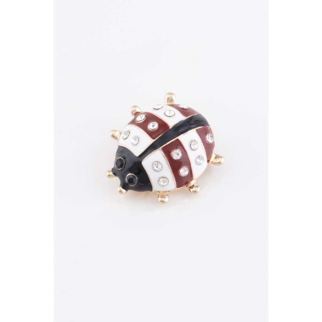 Women's Red Ladybug Figure Brooch