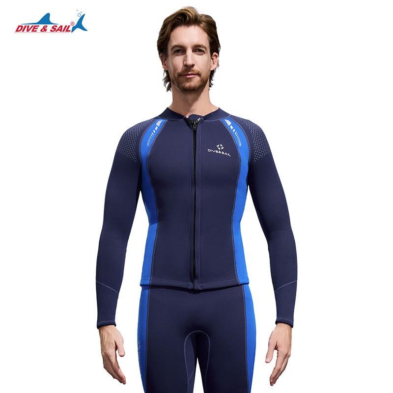 3mm Neopren Neoprenanzug Oberteil Langarm Tauchen Schnorcheln Schwimmen Surfen Wärme Schutz Herren