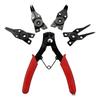 4-In-1 Circlip Pliers Set Snap Ring Pliers Multi Crimp Removable Plier Head Retaining Circlip Pliers Hand Tools Multifunctional