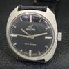 SWISS VINTAGE ENICAR STAR JEWELS 1140 HAND-WINDING MENS BLACK WATCH A703770-1
