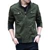 Neue Herrenjacke Outdoor große Größe Stehkragen Frühling und Herbst Denim Workwear Trend Reine Baumwolljacke auf Kleidung