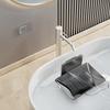Adhesive Aluminum Soap Dish Holder No Drill Wall Mounted with Drainage Net for Bathroom Shower Storage Rack
