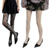 Korean Elegant Mesh Net Tights Hollowed Out Flower Pattern Stretch Full Length Stockings Fishnet Pantyhose for Women