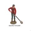 Farm Character Model Keeper Figurines, Realistic Farmer People Figures Statues for