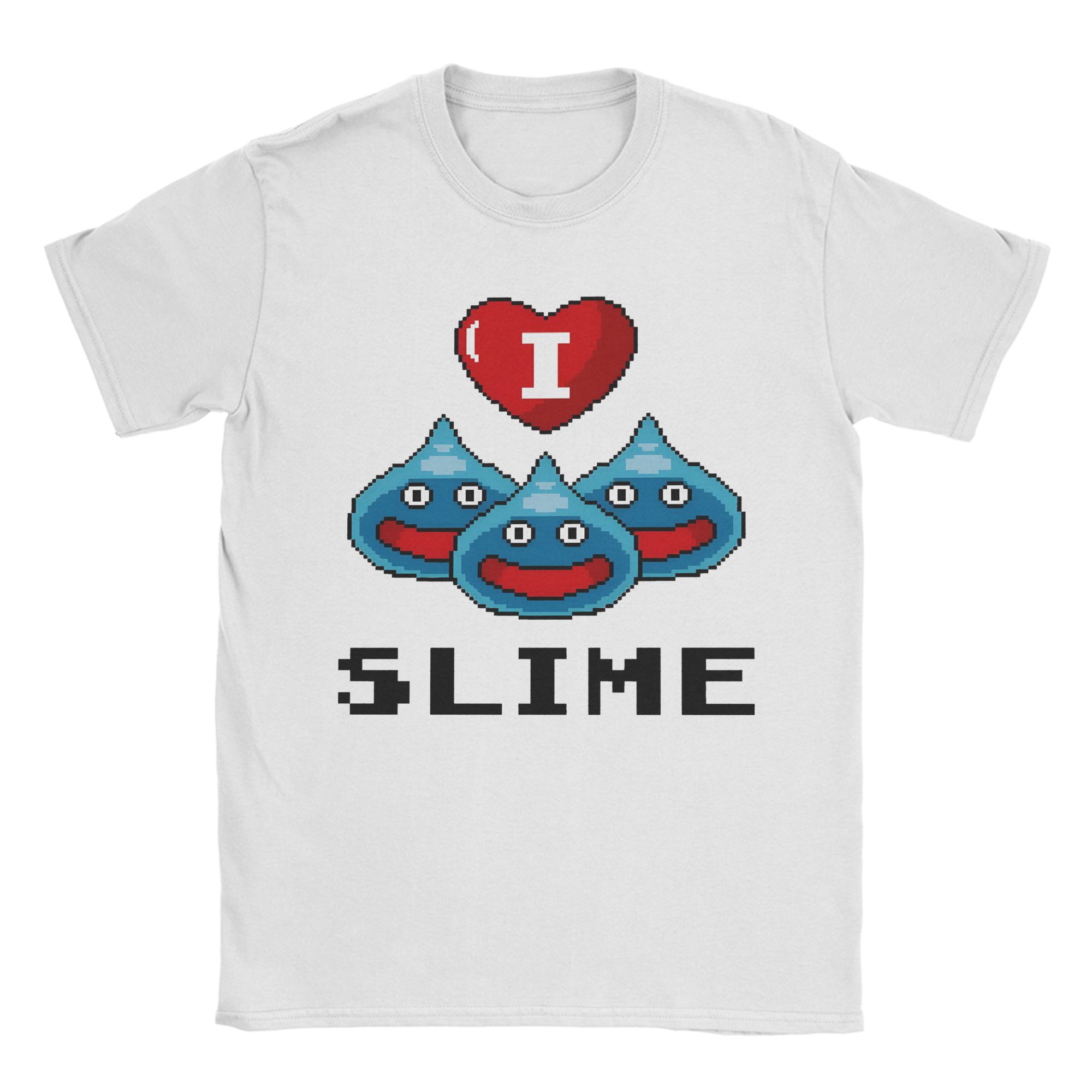 

Dragon Quest slime Print T Shirt for Unisex Women Pure Cotton Tee Shirt Clothing S