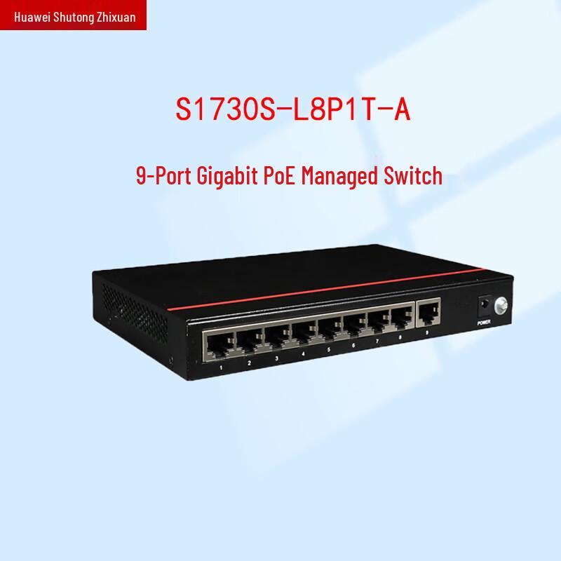 

Huawei S1730S-L8P1T-A 9-Port Gigabit PoE Switch