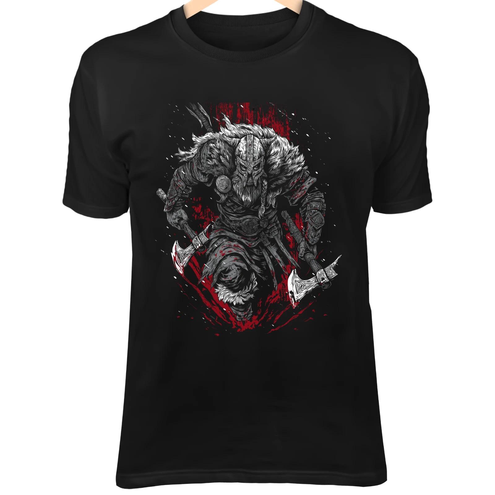 Дикий Нежить Викинг Берсерк - Парные Топоры, Запятнанная Кровью Броня и Снежная Буря Битвы S