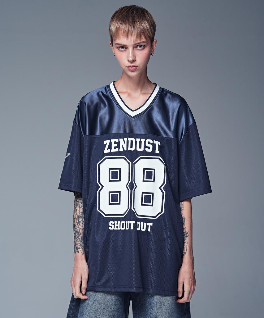 ZENDUST Glow Squad Football Jersey T-Shirt Navy