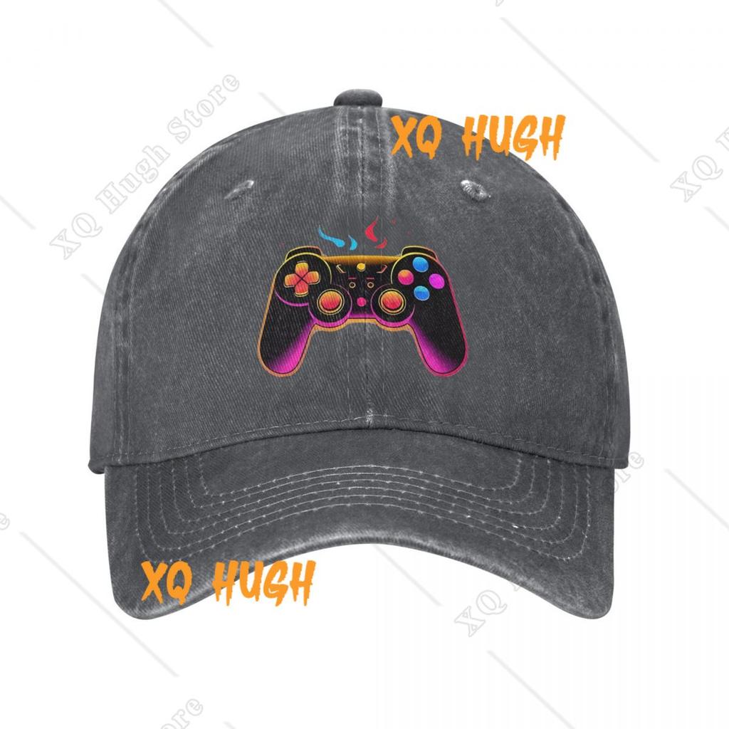 Gamepad in schönen Farben Unisex-Stil Baseballkappen Spielen Lustige Used-Denim-Kappen Hut Vintage Outdoor Sommer-Sonnenkappe