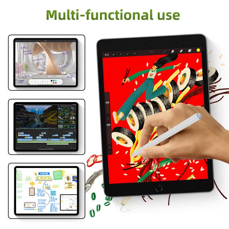 Plastic Active Abs Tablet Stylus Pencil 2nd Generation Stylus Pens  Wireless Charging for  Ipad Pro Air Mini Tablet 2024