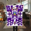 1 ks Flanelová deka s potiskem Royal Sporting Club Anderlecht, Vysoce kvalitní, Pro všechna roční období, Domácí dekorace, Teplo a pohodlí, Ideální jako vánoční dárky
