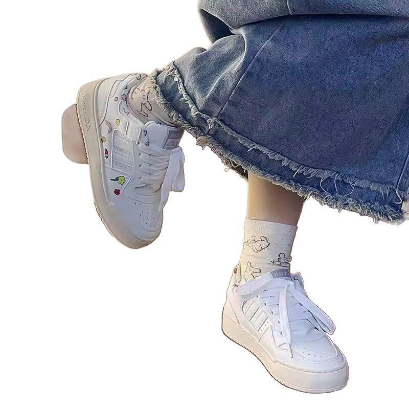 Platform white shoes women's summer casual sports shoes versatile board shoes women's shoes