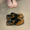 Set of Toe Cool Slippers Women's 2025 New High-heeled Wedge-heeled Beach Sandals Summer Flip-flops