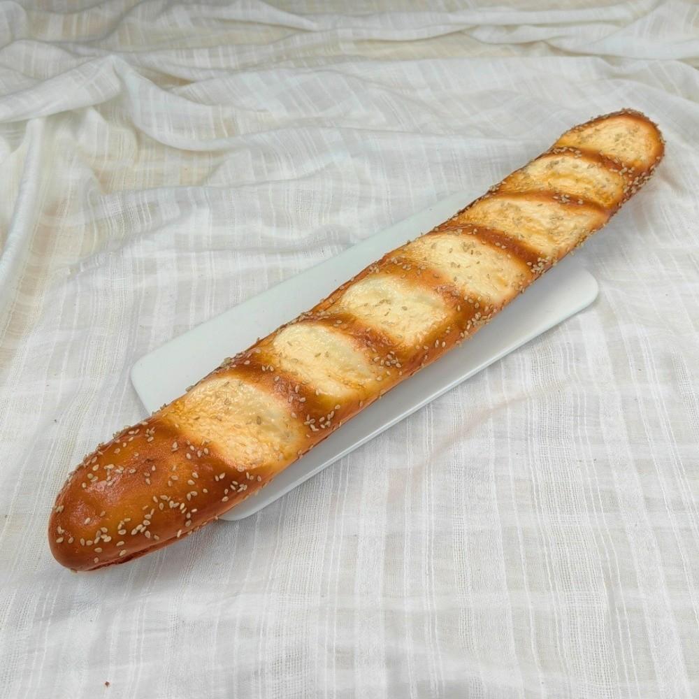 Pane Finto Realistico Morbido Modello Toast in PU Decorazioni per Feste Pane Liscio Artificiale Scaffale Espositore