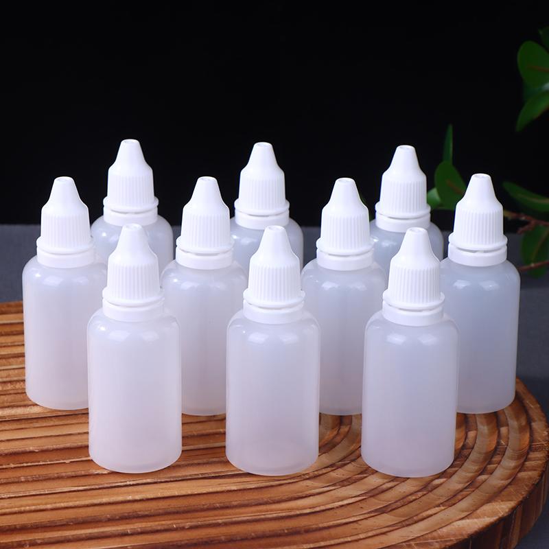 10Pcs 5/10/15/20/30/50Ml Empty Plastic Dropper Bottle Paint Beauty Oil Squeezable Refillable Bottle Cosmetics Storage Bottles