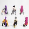 6Pcs New Kpop Devil Hunter Rumi Zoe Mira anime polyvinyl chloride character collection desktop trinkets Childrens New Year gift