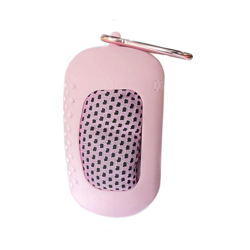 Popular Portable Mini Silicone Sleeve Cooling Ice Towel for Quick-Dry Fitness & Outdoor Use