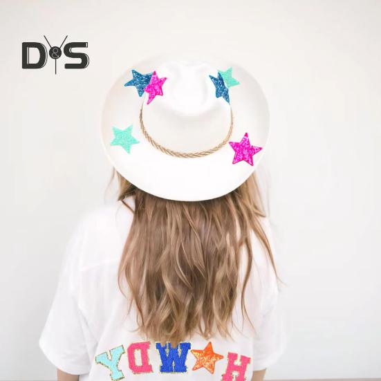 20 buc. Petice de pânză în formă de pentagramă cu paiete, culori diferite, pulover, rochie, bluză, decor, bricolaj, cusătură, plasture, accesorii pentru îmbrăcăminte, petrecere de nuntă