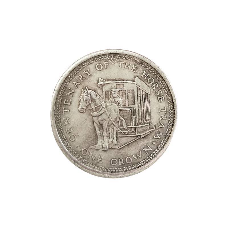 Elizabeth Ii Manx Silver Coin With Antique Finish For Collectors And Decor