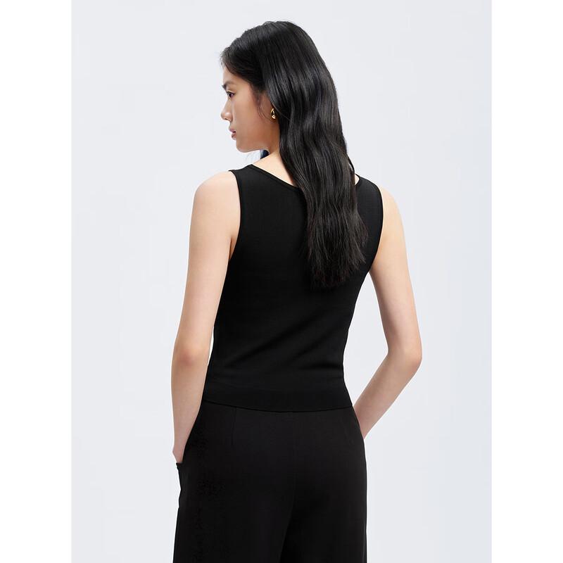 PEACEBIRD Women's Miu Style Knit U-Neck Vest