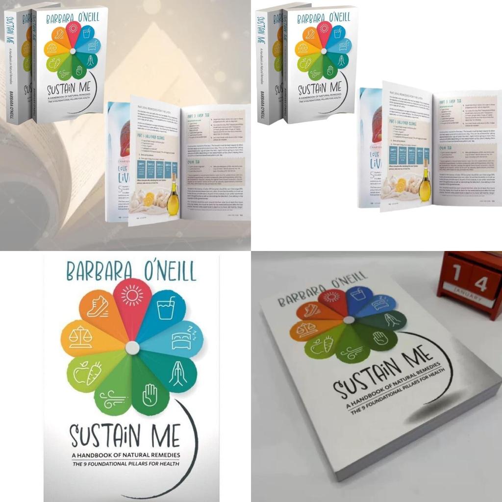 Sustain Me By Barbara O'neill Beautifully Designed White Cover Provides Inspiring Insights For Life Improvement