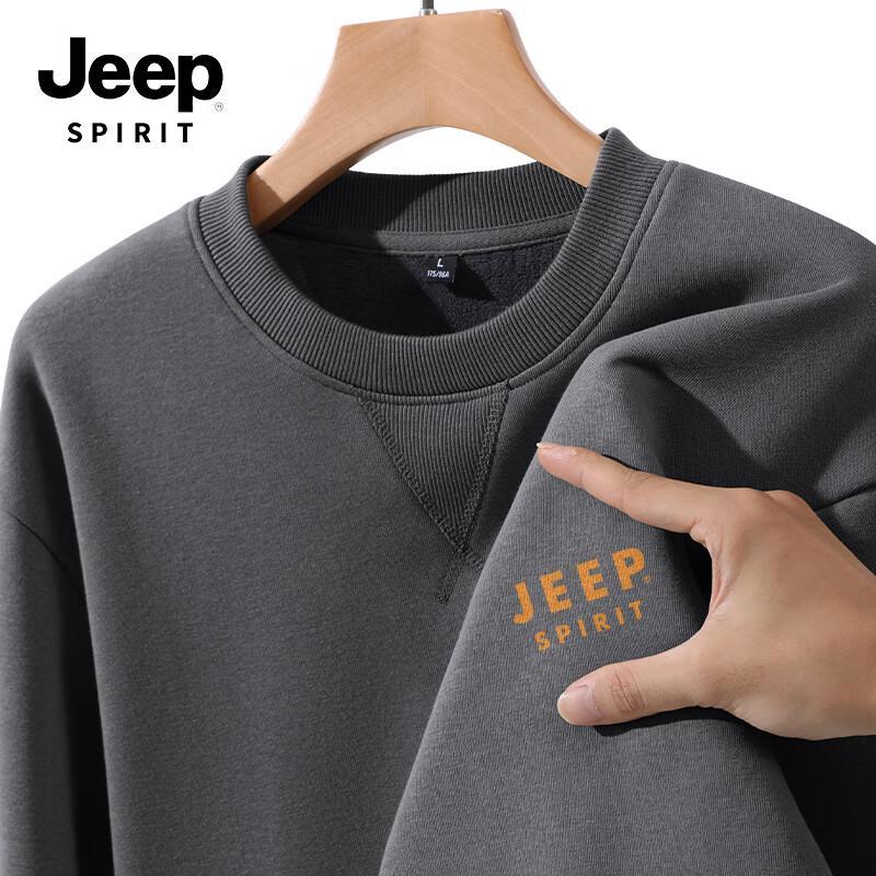 

JEEP SPIRIT Men s Fleece-Lined Pullover Sweatshirt XL