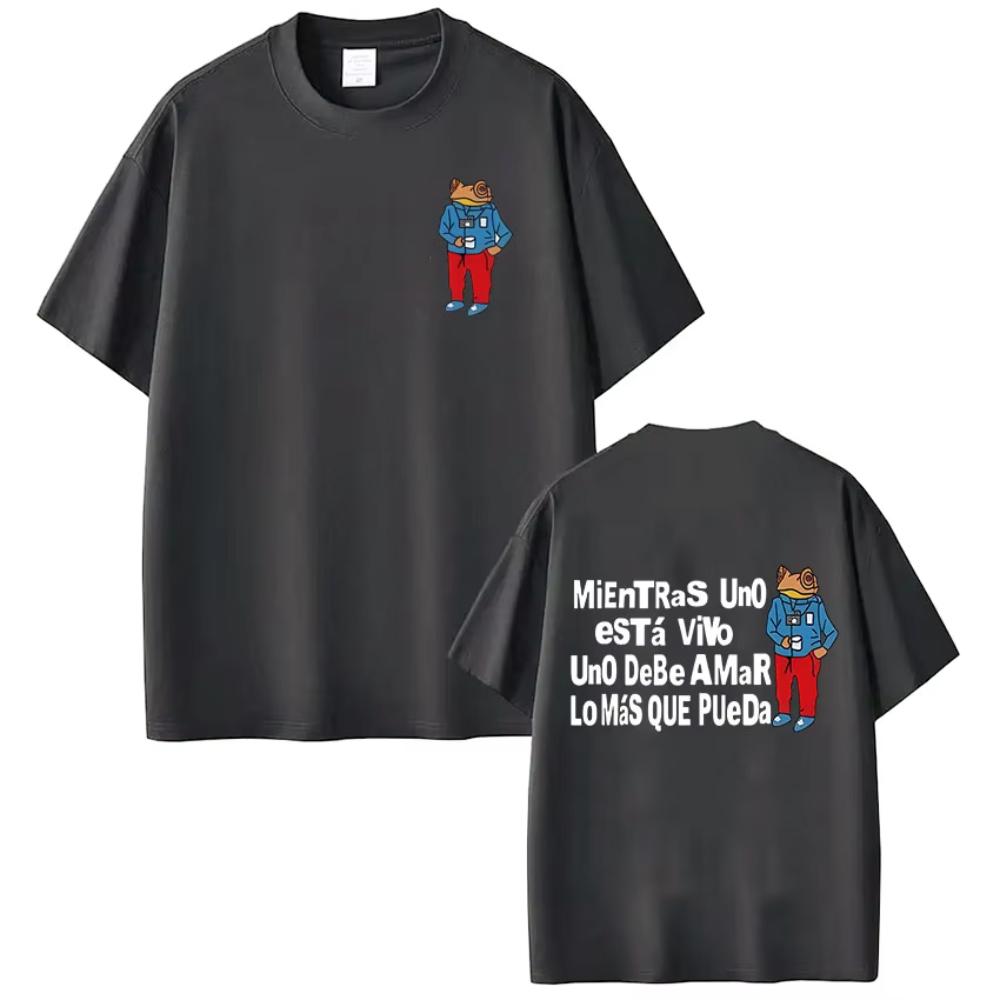 Rapper Bad Bunny Tshirt Debi Tirar Mas Fotos DTMF T Shirt Mens Women Clothing Summer Cotton Fashion Hip Hop Oversized Tshirts