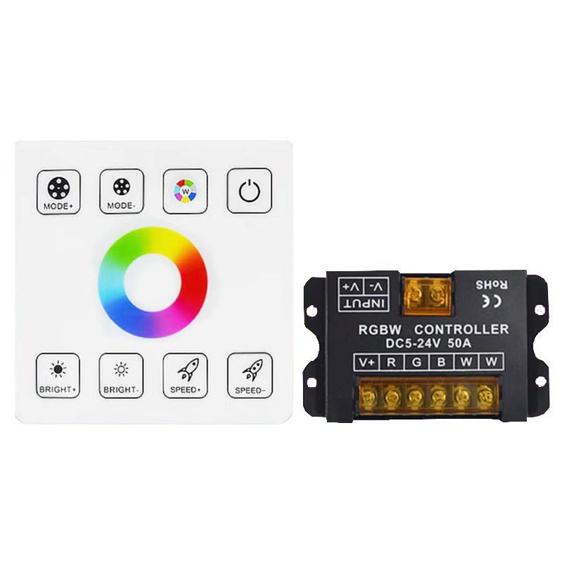 High Power 30A LED Strip Light RF Touch Panel RGB Controller (12V-24V)