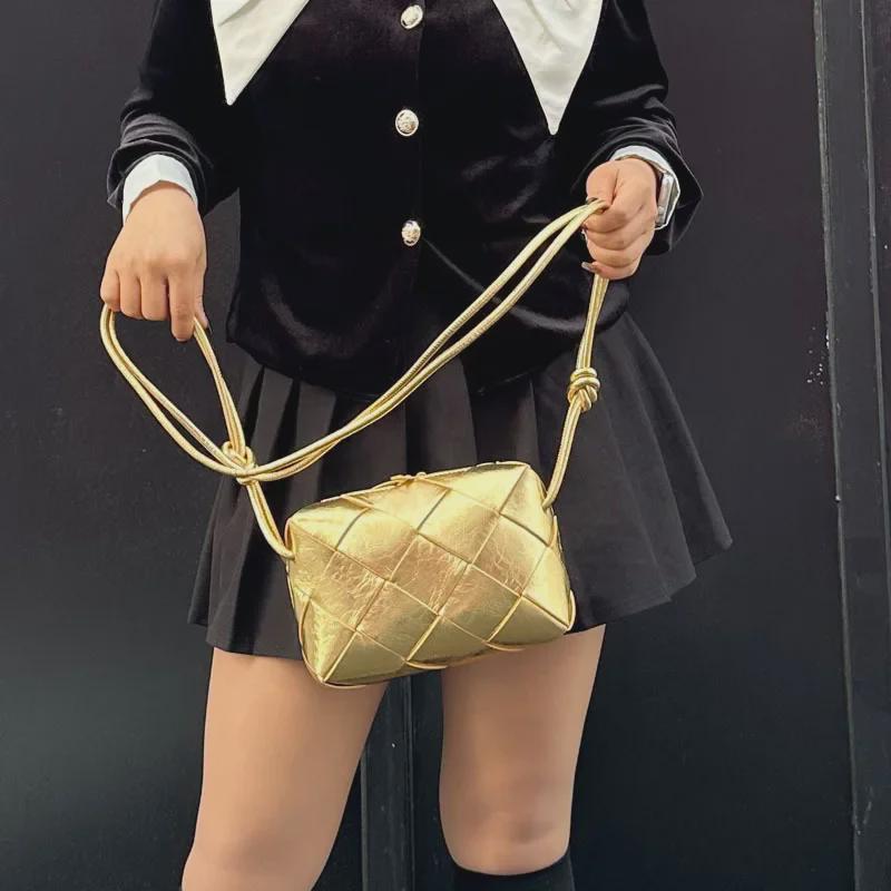 2024 Fashion Knot Hand-Woven Cowhide Crossbody Bag