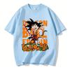 Dragon Ball Short Sleeved T-shirt Loose Cotton Casual Top Cartoon Anime Dragon Ball Printed Summer Short Sleeved Top