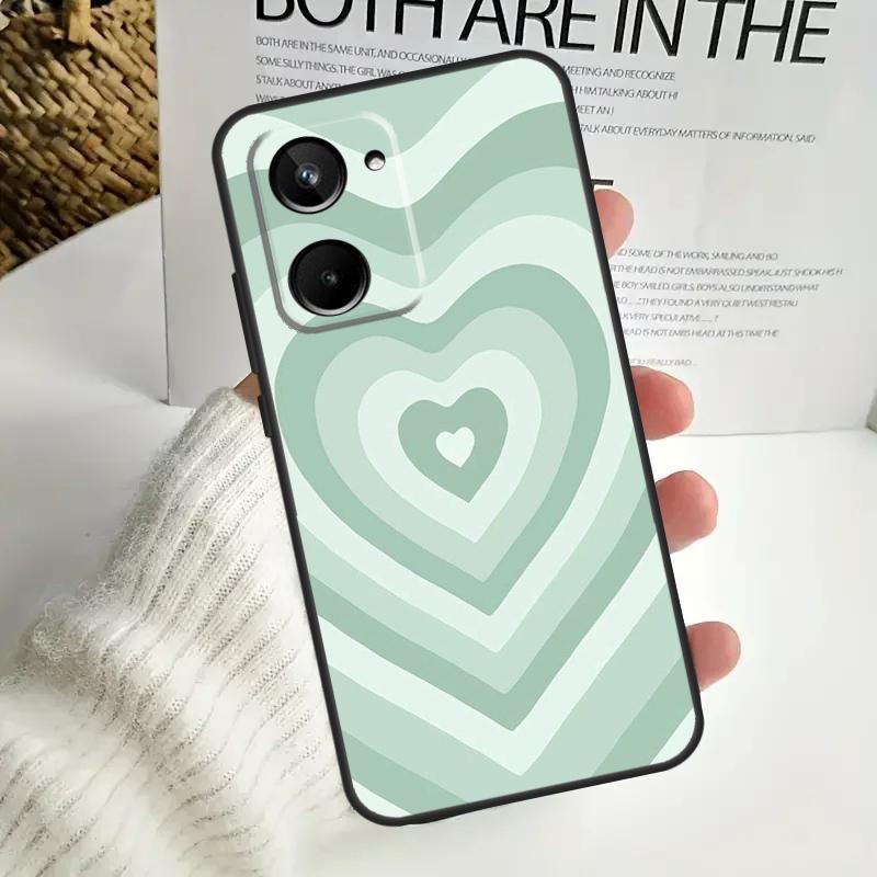 Colorful Heart Circle Love For Realme 15 10 11 12 13 14 Pro Plus C65 C67 C63 C61 C55 C51 C53 C35 C75 GT6 GT7 Pro Case