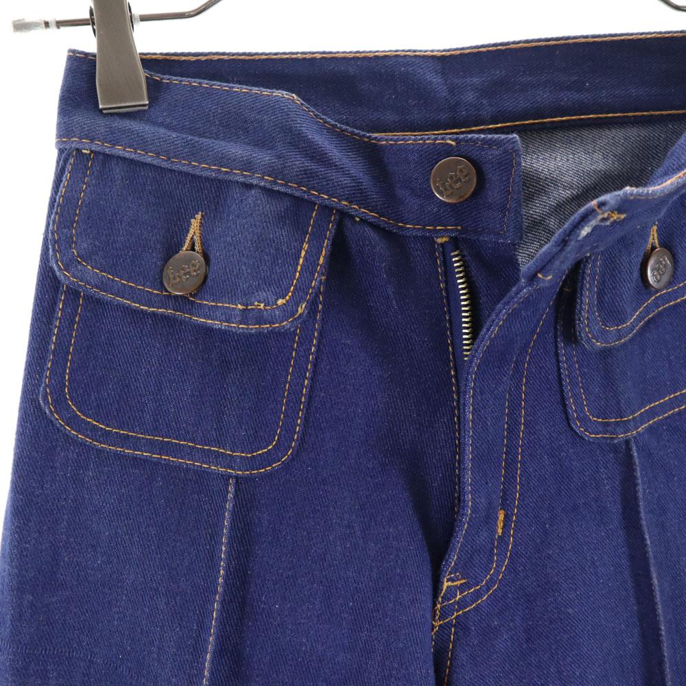 Lee 80s Boot cut denim pants Blue Flared bell-bottom jeans Women Used