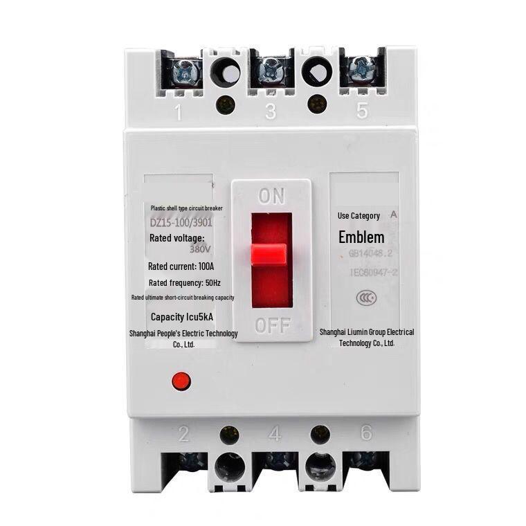 Renmin DZ15 Dual/Triple-Phase Circuit Breaker with Leakage Protection