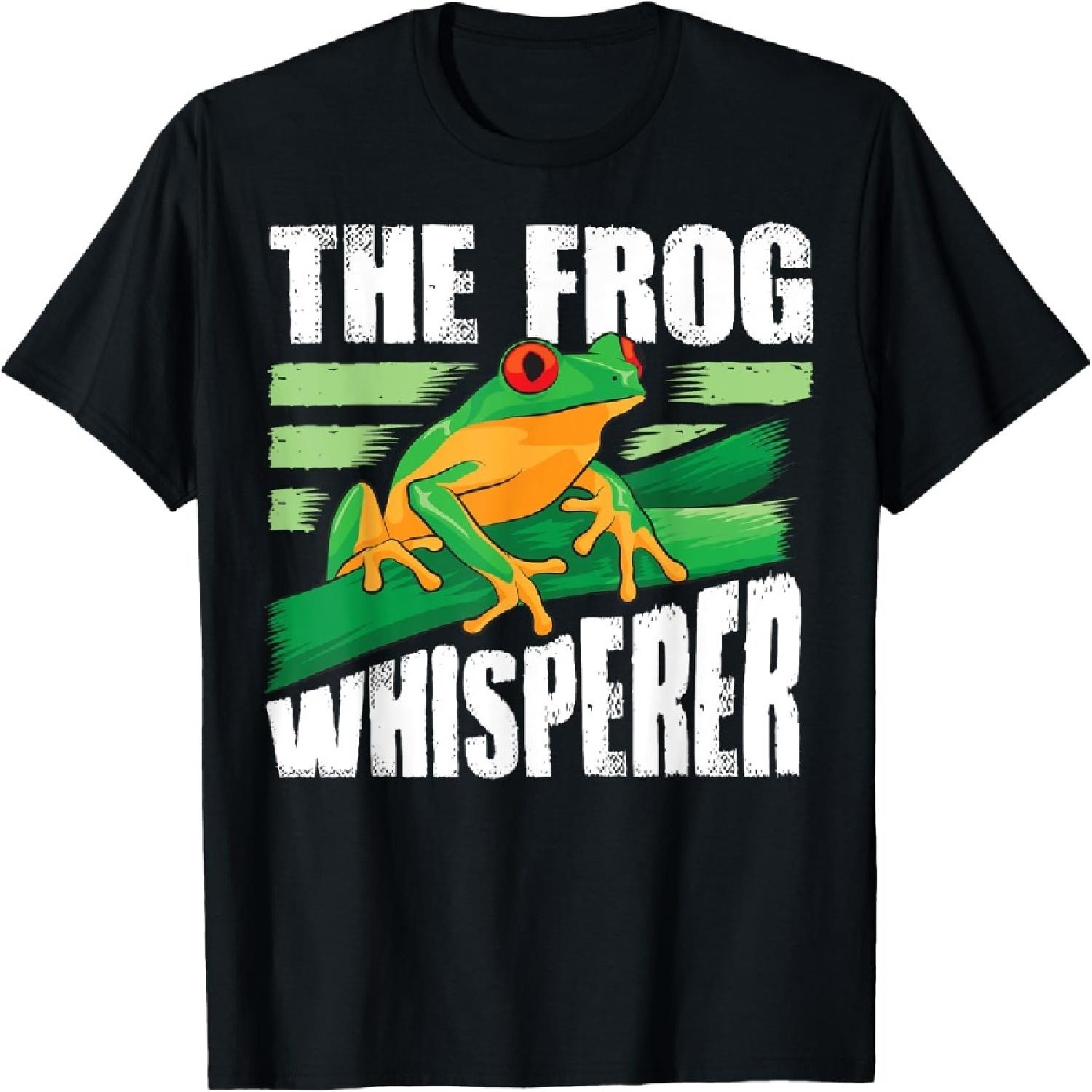 Funny The Frog Whisperer Gift _ Cute Bullfrog Fan Boys Girls T-Shirt S