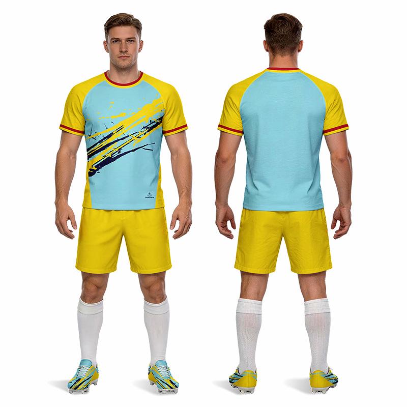 Adult Football Kit: Quick-Drying, Moisture-Wicking, Fast-Drying Short Sleeve Sportswear