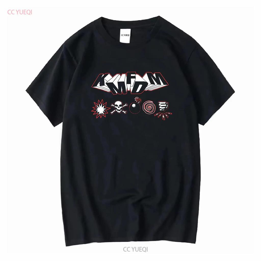 T-shirt con simbolo KMFDM Cotone Nero Tutte le taglie dalla S alla 5XL CB1168 vintage Lavato abbigliamento firmato grafica Comodo Leggermente