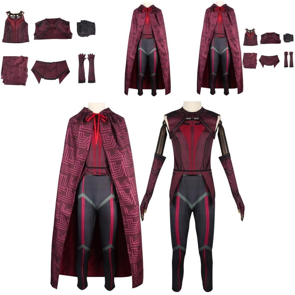 Wyróżnij się z tłumu dzięki zestawowi kostiumów cosplay Wanda Vision Szkarłatna Wiedźma